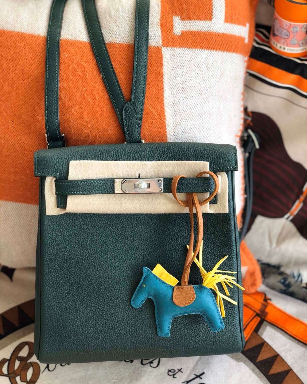 1:1 Replica Kelly Danse II Bag Swift Yellow/Black/Brown/Pink/Red For Women 22cm / 8.7in