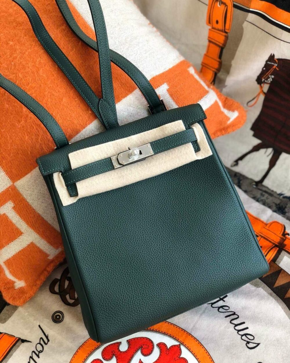 1:1 Replica Kelly Danse II Bag Swift Yellow/Black/Brown/Pink/Red For Women 22cm / 8.7in