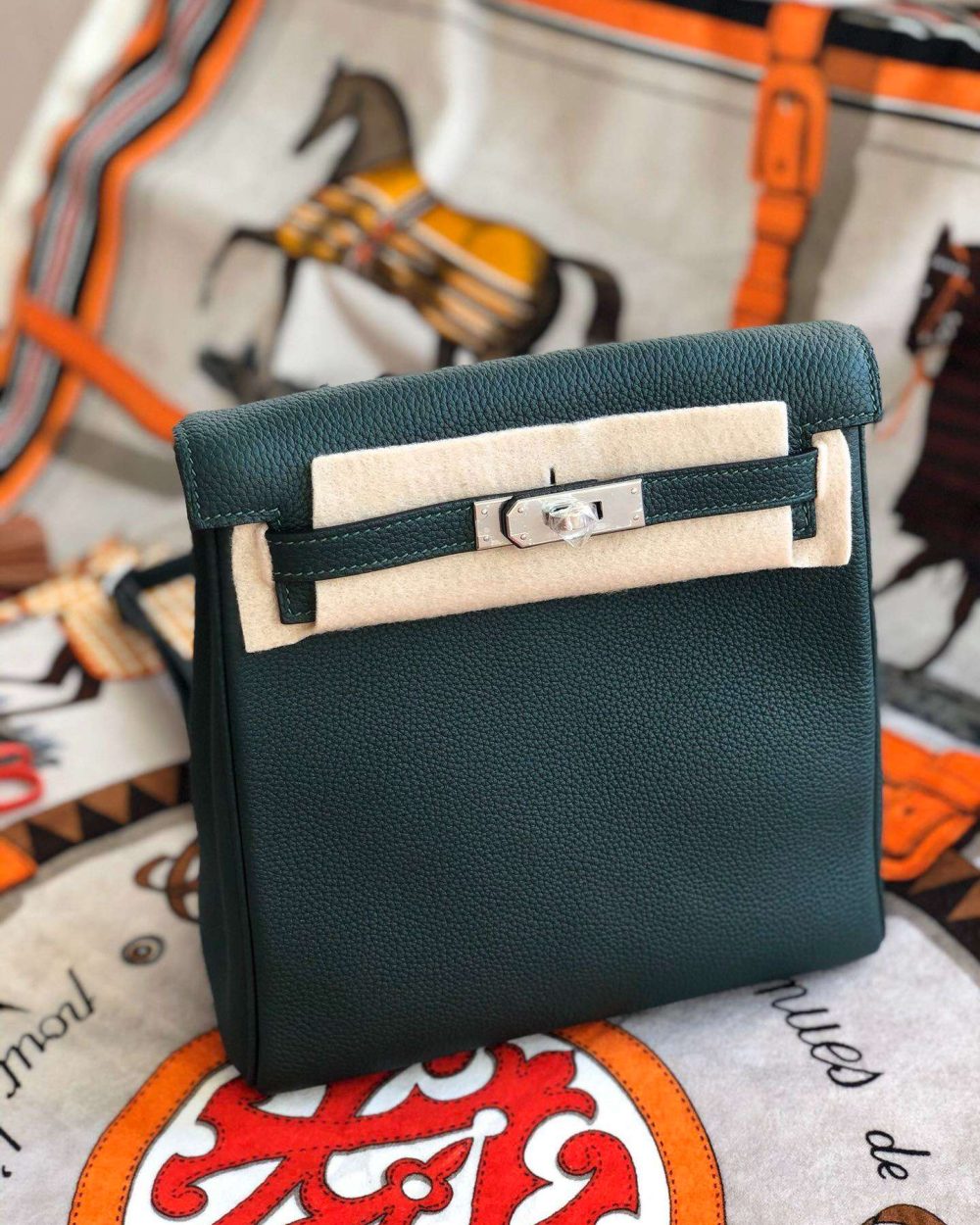 1:1 Replica Kelly Danse II Bag Swift Yellow/Black/Brown/Pink/Red For Women 22cm / 8.7in