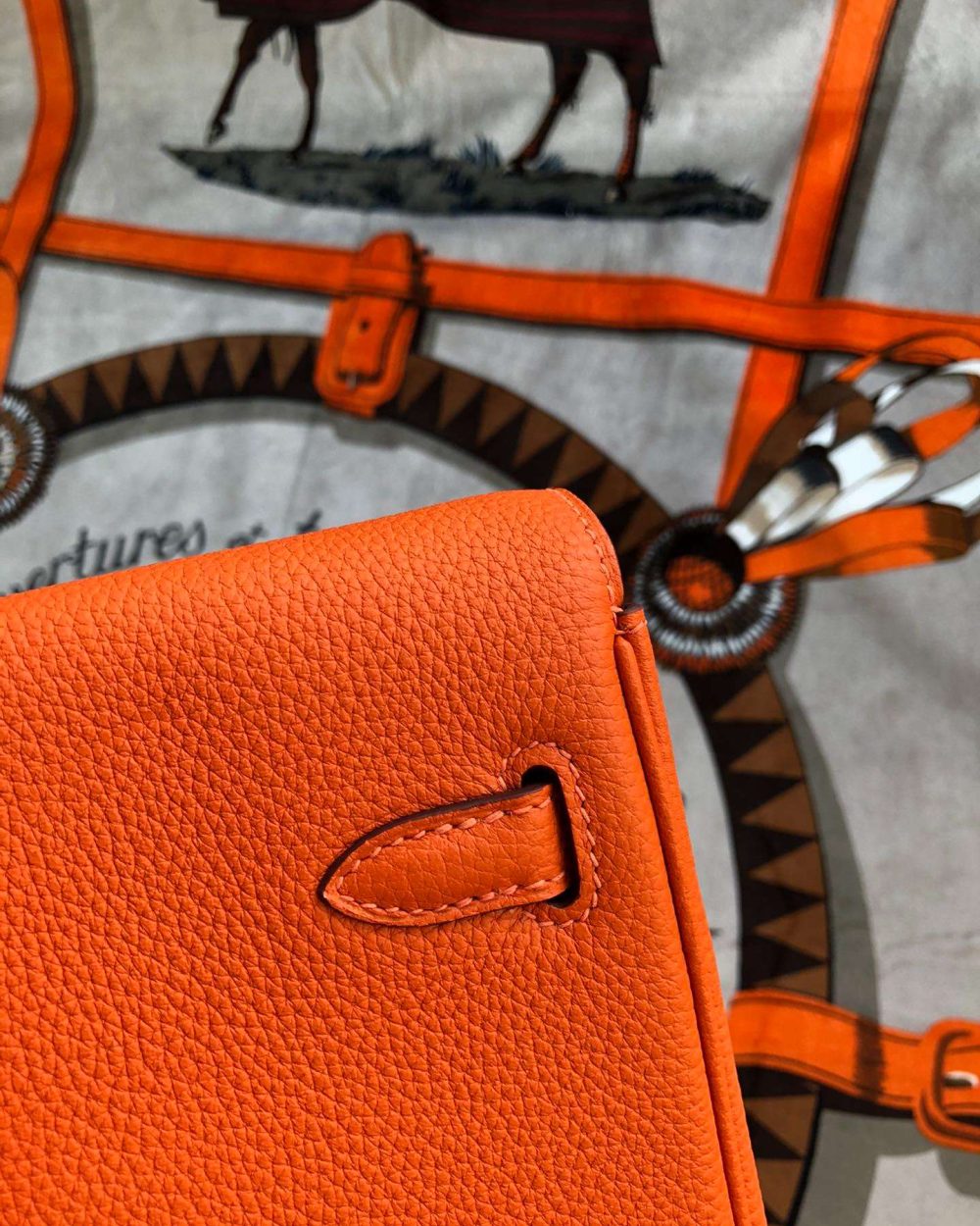 1:1 Replica Kelly Danse II Bag Swift Yellow/Black/Brown/White/Orange For Women 22cm / 8.7in