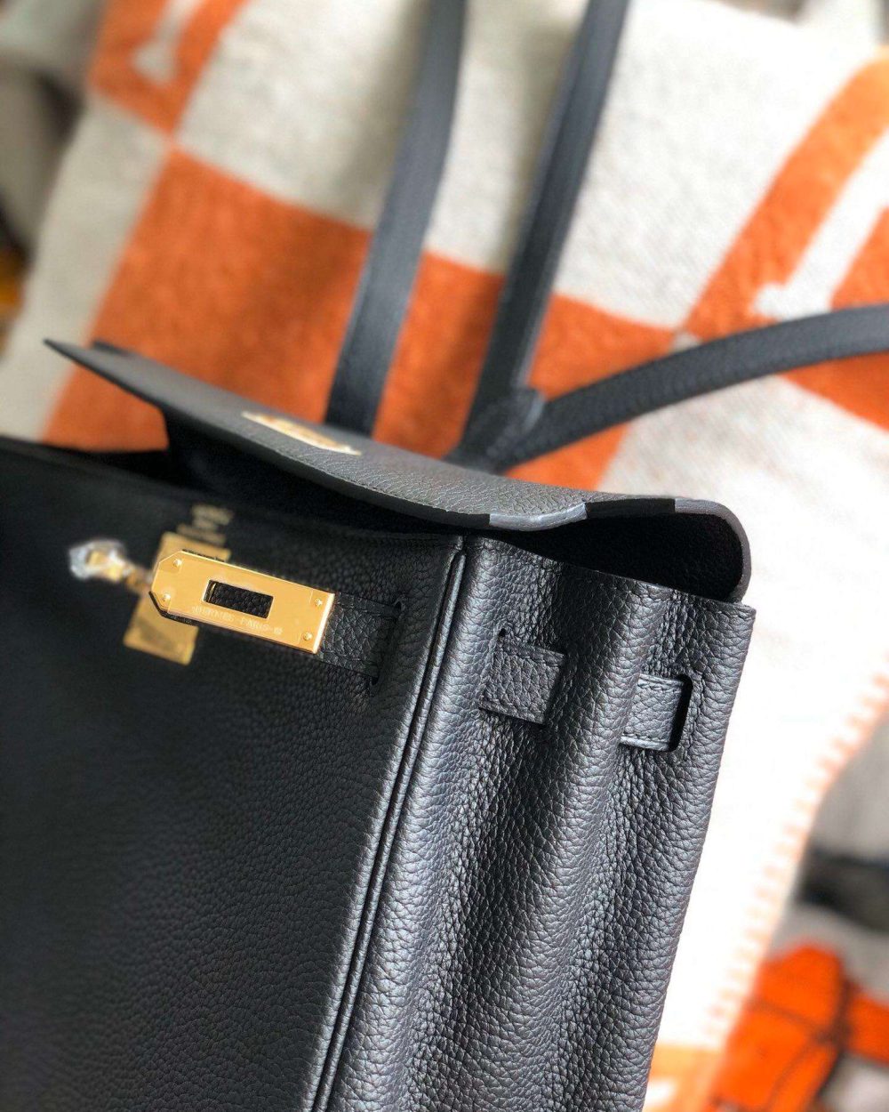 1:1 Replica Kelly Danse II Bag Swift Yellow/Black/Brown/White/Orange For Women 22cm / 8.7in