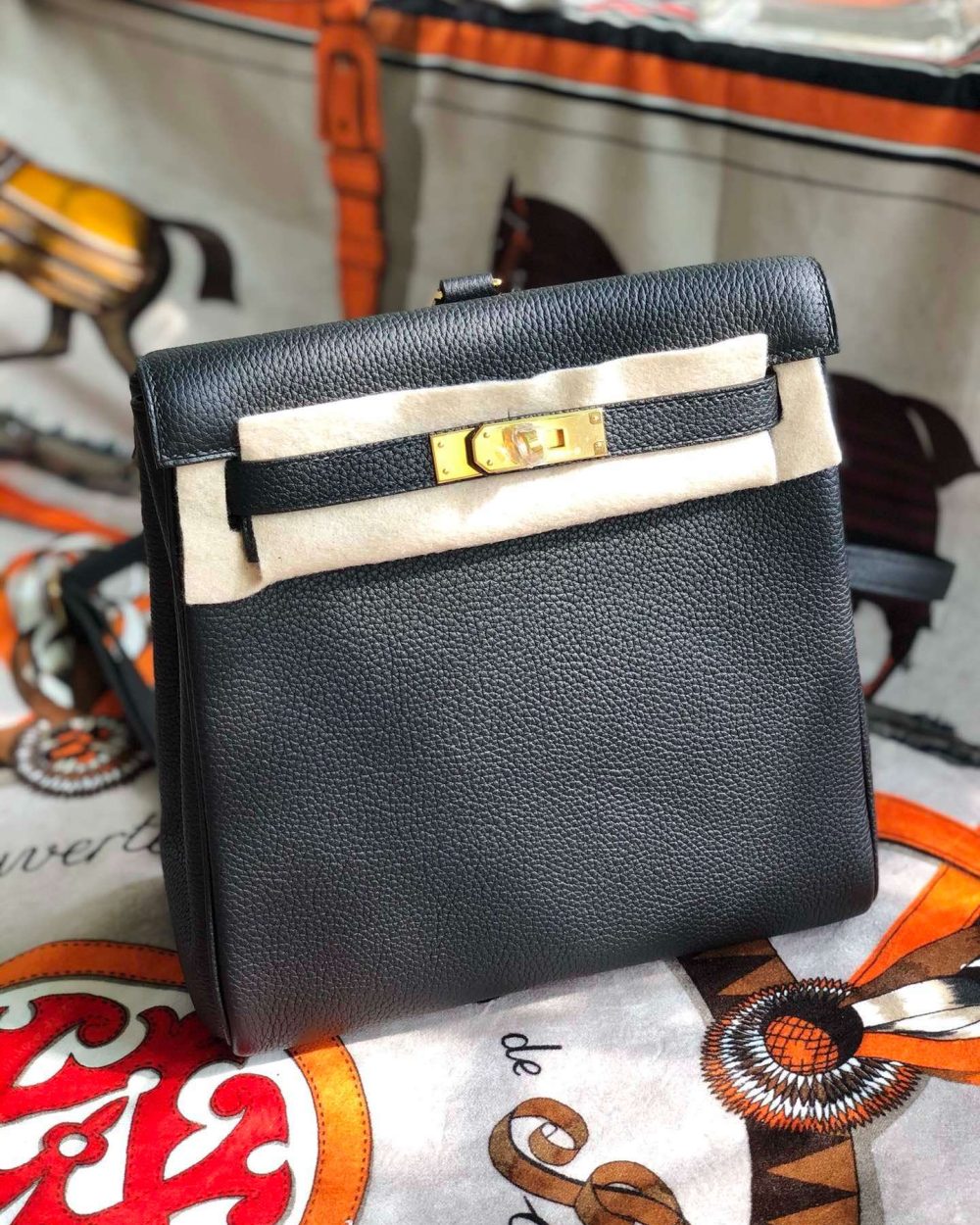 1:1 Replica Kelly Danse II Bag Swift Yellow/Black/Brown/White/Orange For Women 22cm / 8.7in