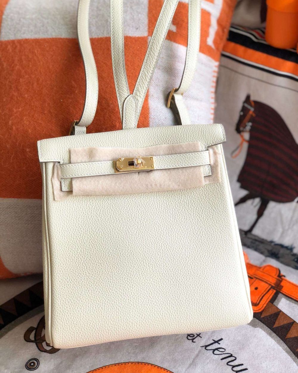 1:1 Replica Kelly Danse II Bag Swift Yellow/Black/Brown/White/Orange For Women 22cm / 8.7in