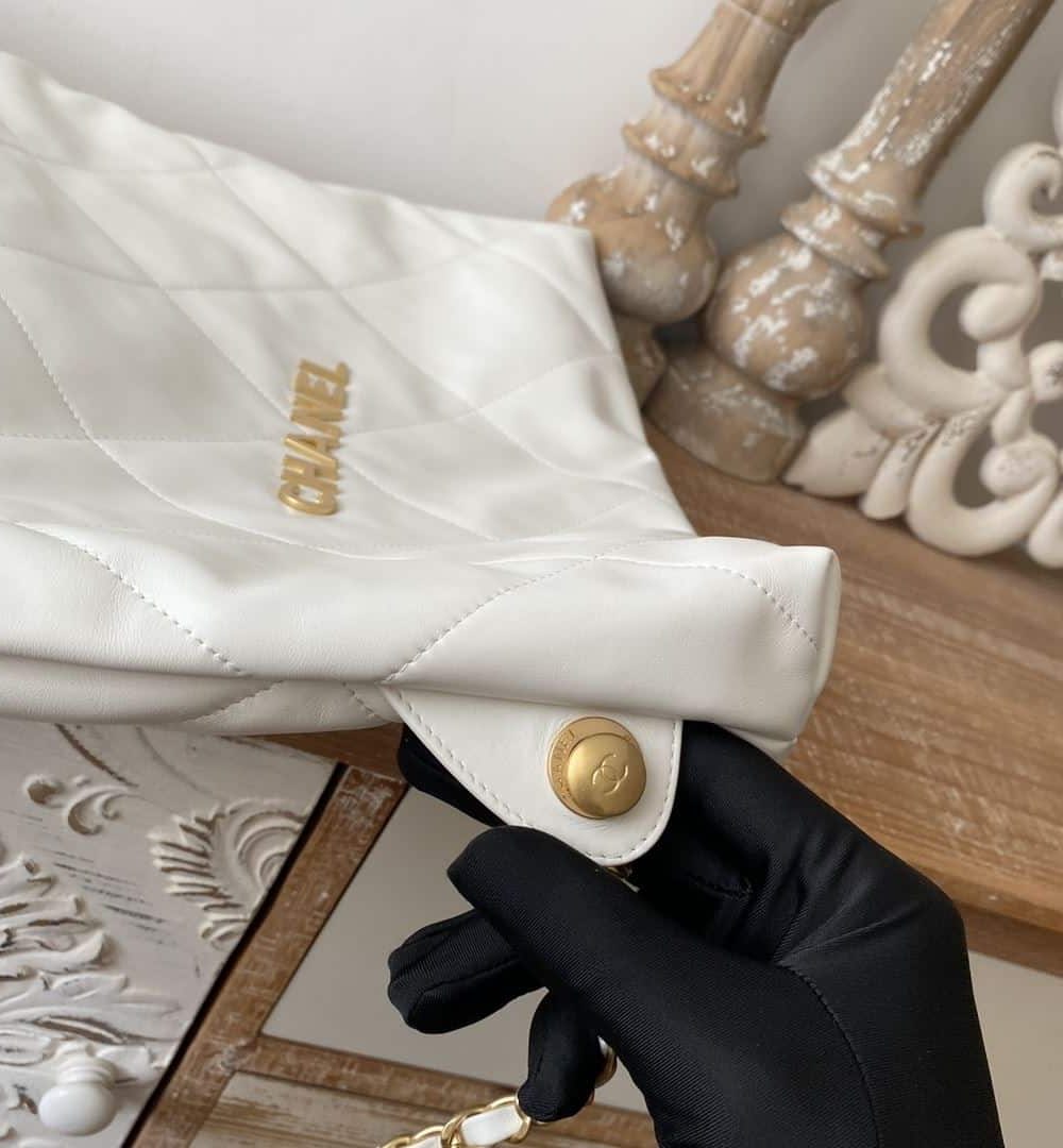 [REP 1:1] Large 22 Backpack Black/White For Women 19.9in / 51cm AS3313