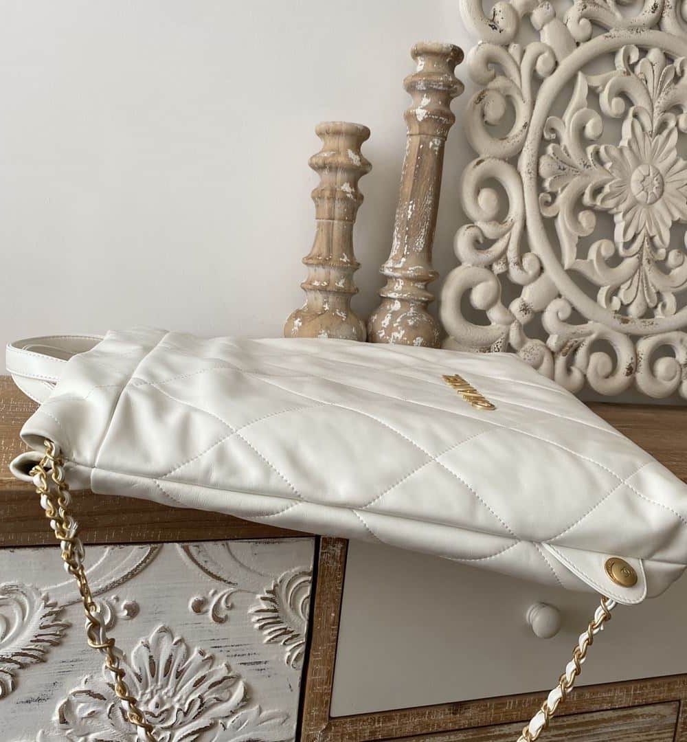 [REP 1:1] Large 22 Backpack Black/White For Women 19.9in / 51cm AS3313