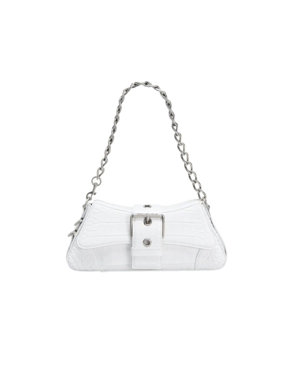 Lindsay Small Embossed Shoulder Bag In White/Pink/Black For Women 11.4in/29cm