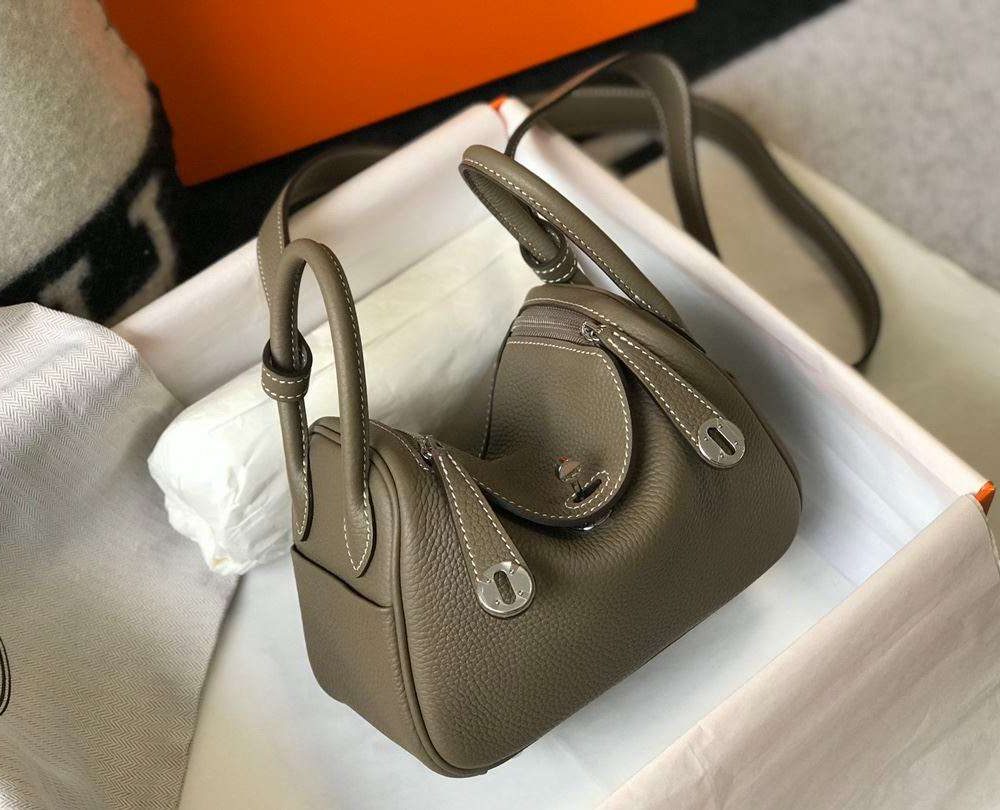 1:1 Replica Lindy Mini Black/Dark Green For Women 19cm / 7.4in