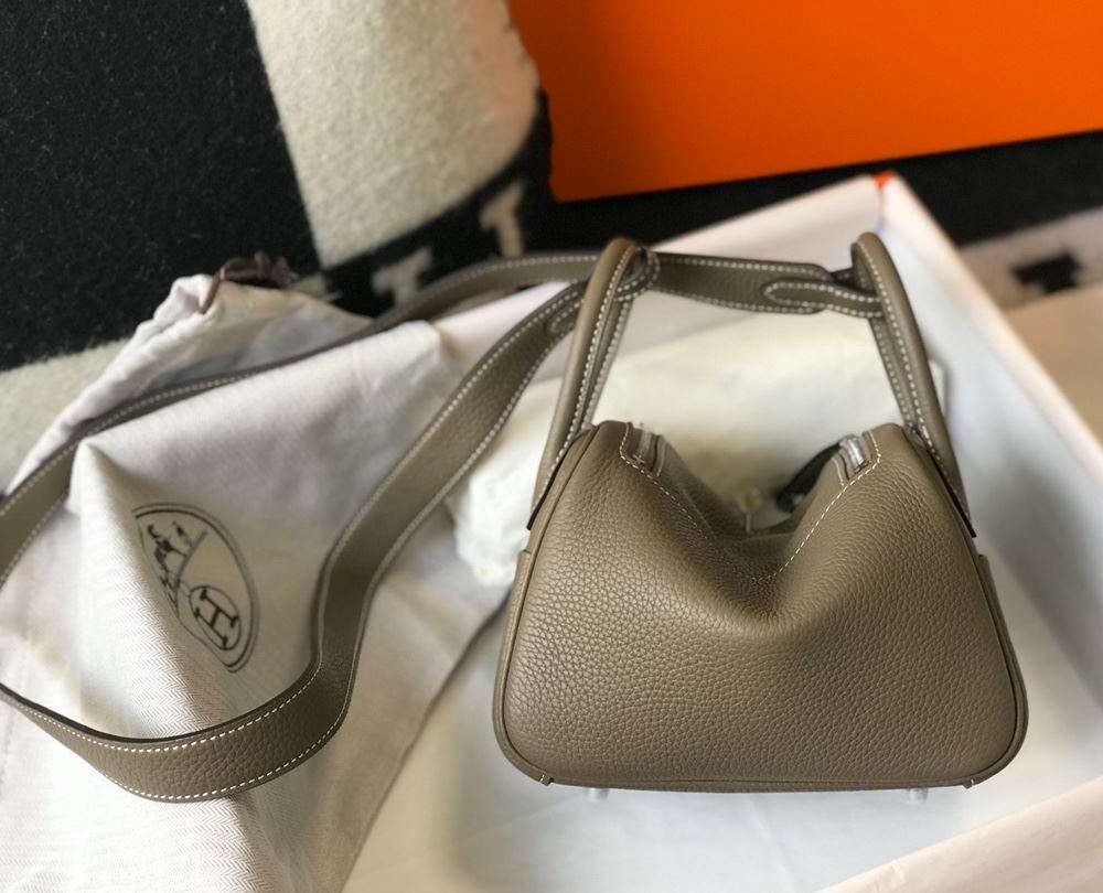 1:1 Replica Lindy Mini Black/Dark Green For Women 19cm / 7.4in