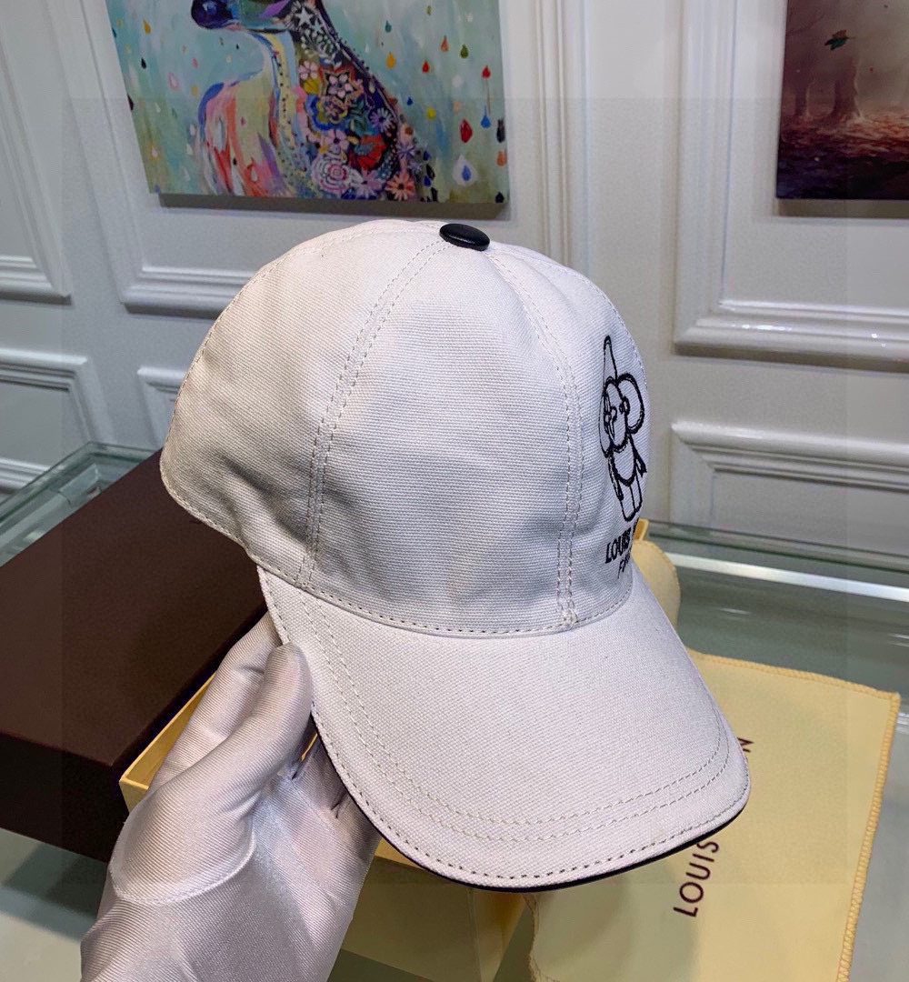 Louis Vuitton Be My Cap White LV Cap