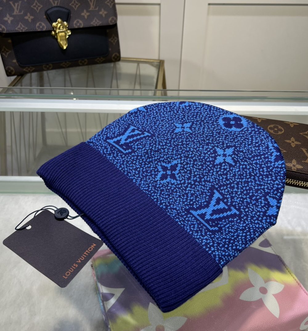 Louis Vuitton Beanie In Blue LV Headwear