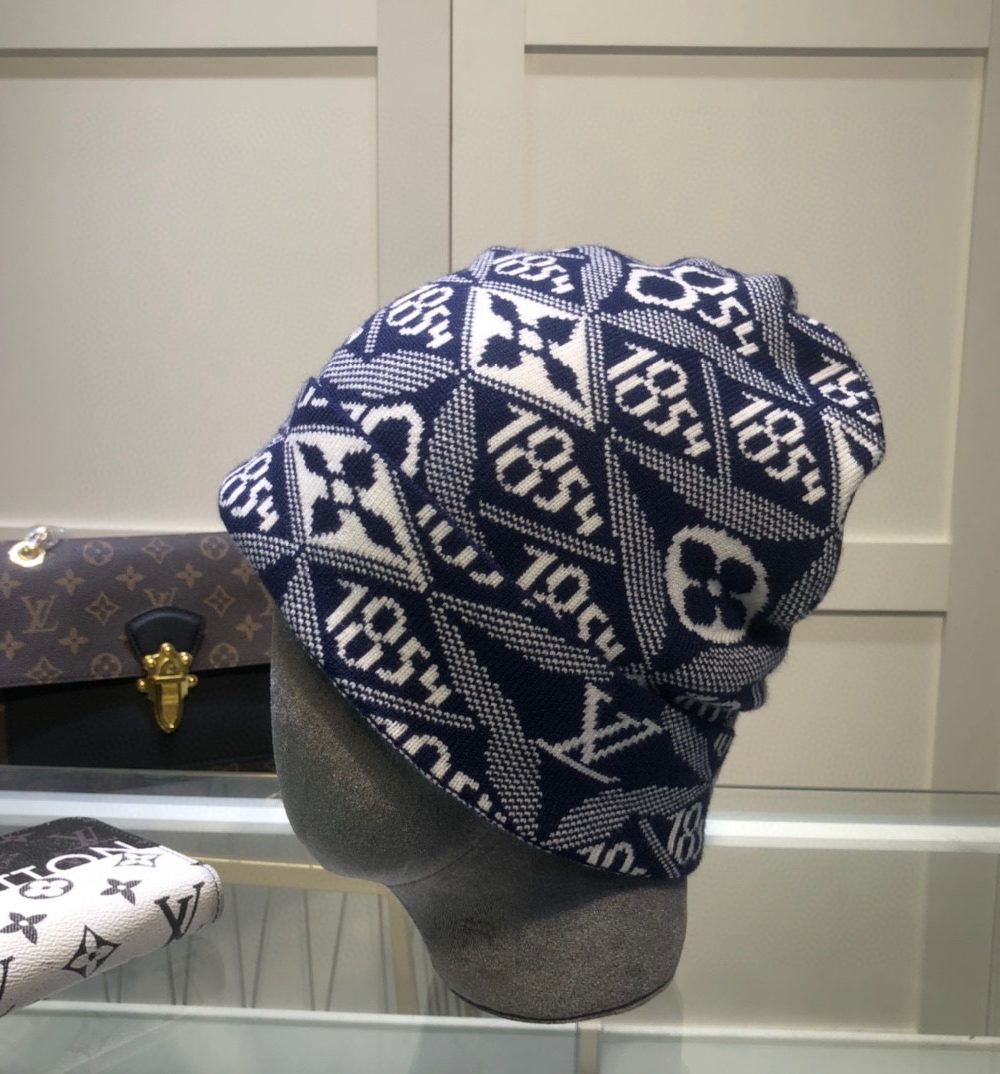 Louis Vuitton Beanie In Blue LV Headwear