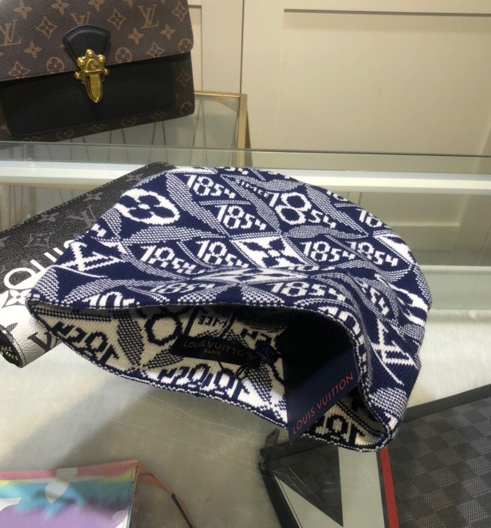 Louis Vuitton Beanie In Blue LV Headwear