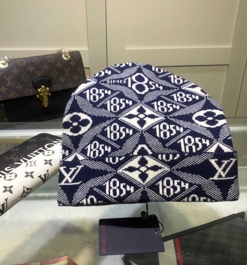 Louis Vuitton Beanie In Blue LV Headwear