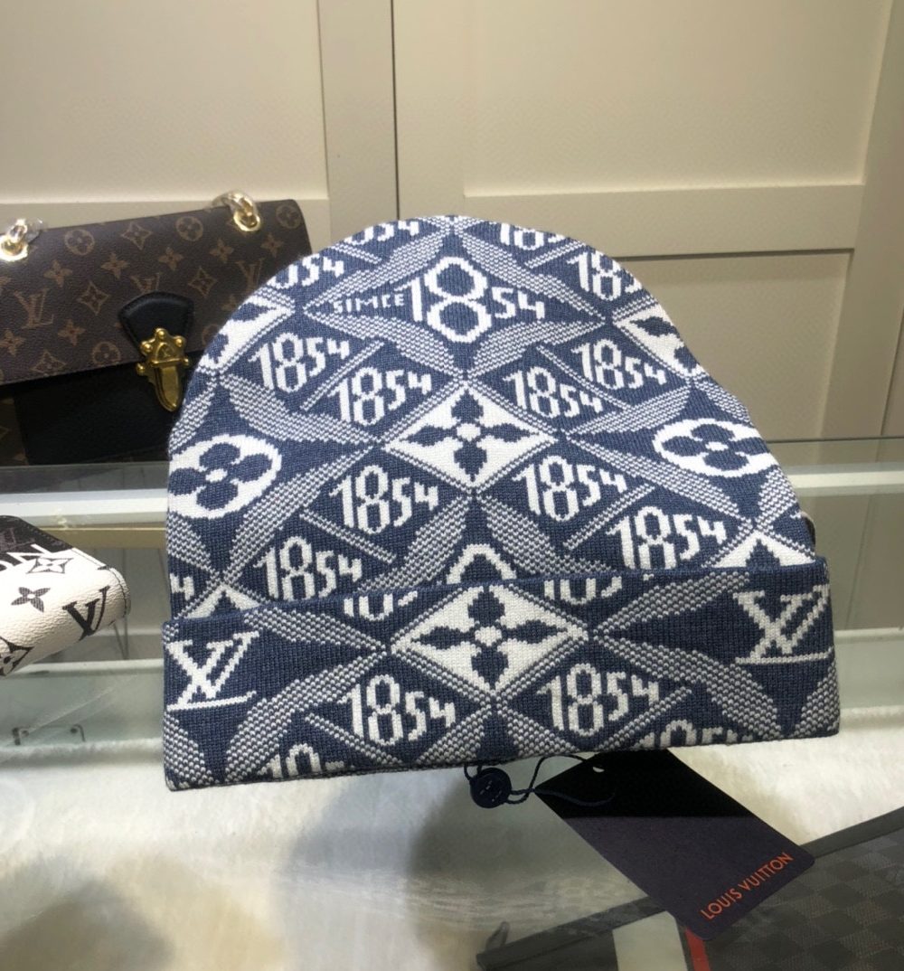 Louis Vuitton Beanie In Blue LV Headwear