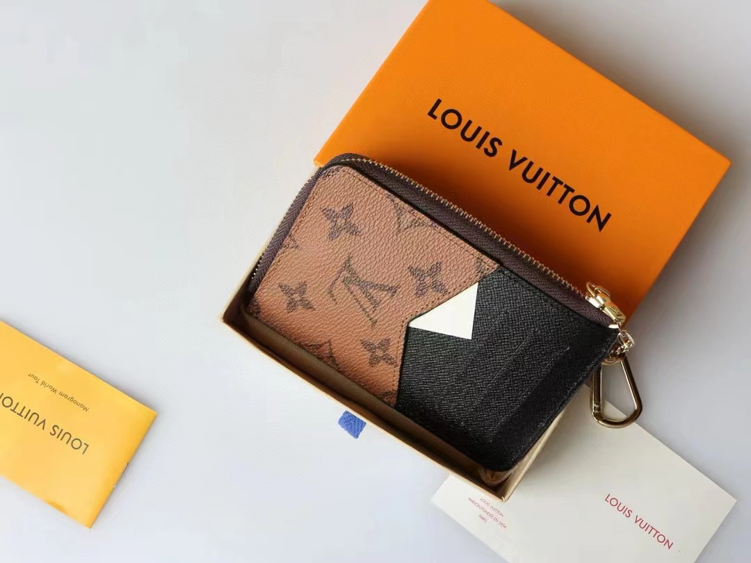 1:1 Replica Louis Vuitton Card Holder Recto Verso Monogram and Monogram Reverse Canvas For Women, Women's Wallets 5.1in/13cm LV - Image 5