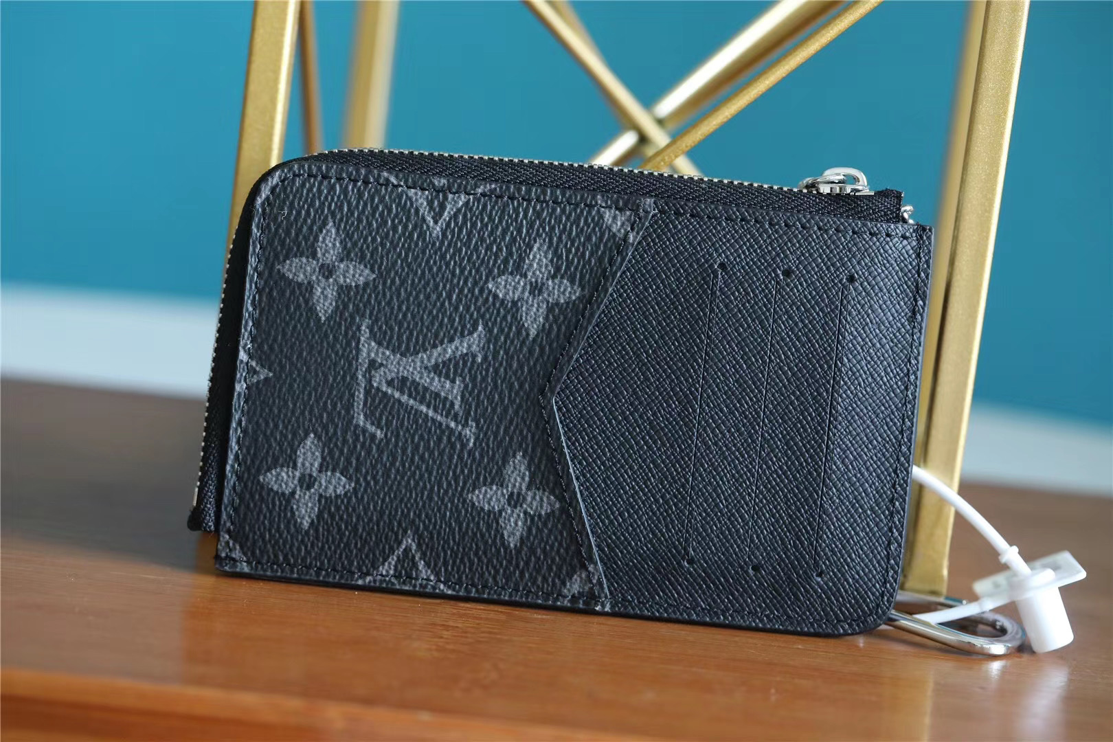 1:1 Replica Louis Vuitton Card Holder Recto Verso Monogram Eclipse For Women, Women's Wallets 5.1in/13cm LV - Image 3