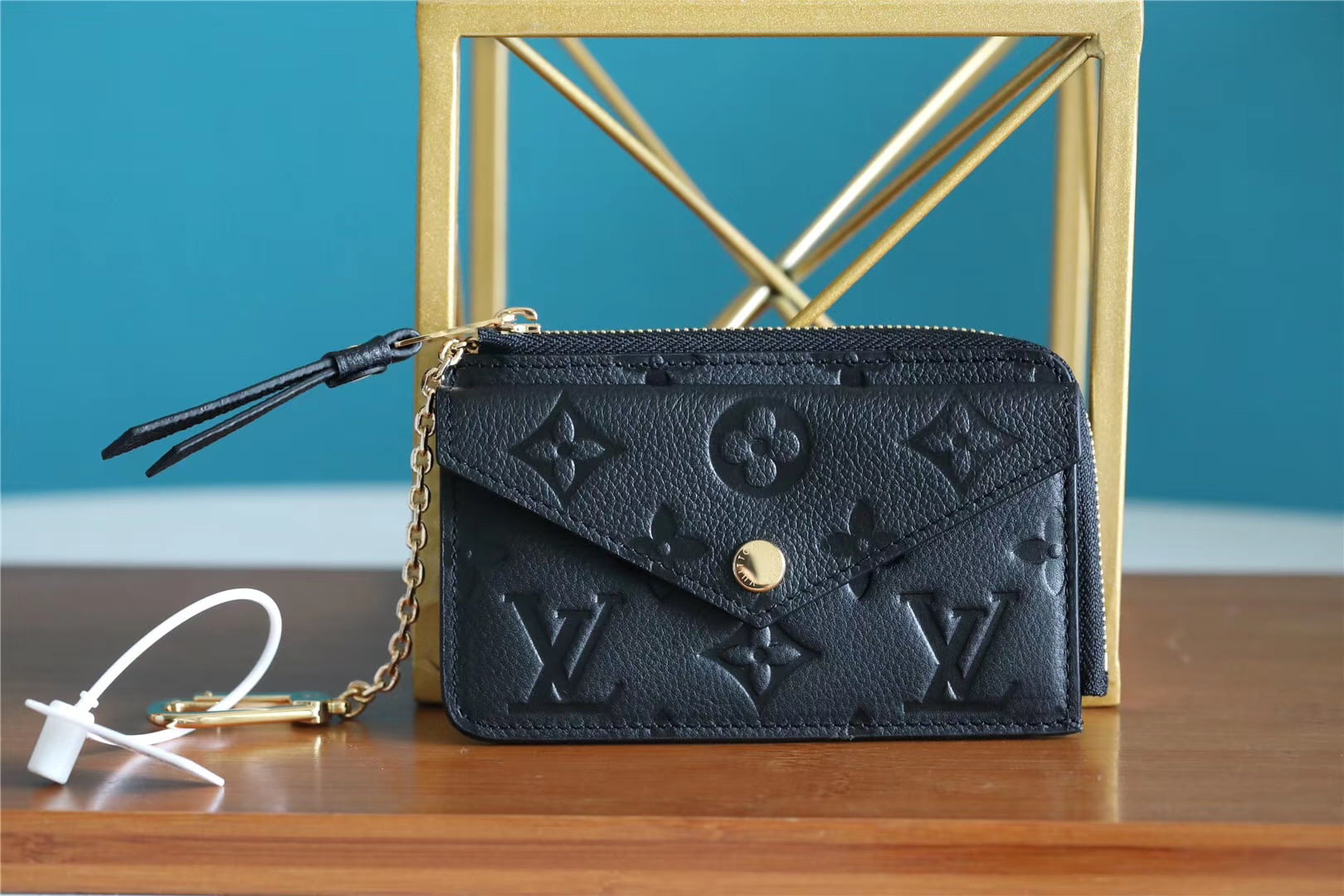 1:1 Replica Louis Vuitton Card Holder Recto Verso Monogram Empreinte Black For Women, Women's Wallets 5.1in/13cm LV M69421