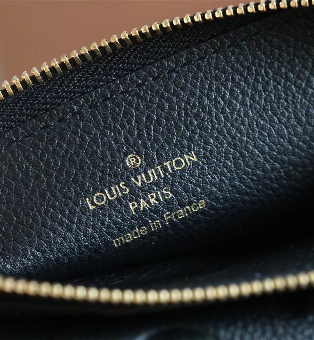 1:1 Replica Louis Vuitton Card Holder Recto Verso Monogram Empreinte Black For Women, Women's Wallets 5.1in/13cm LV M69421