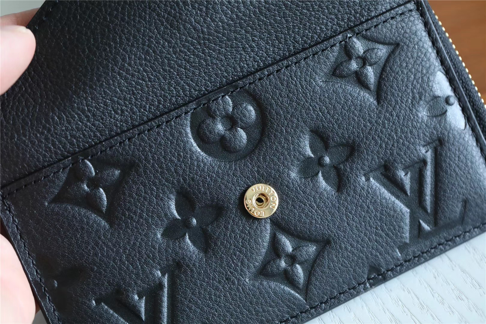 1:1 Replica Louis Vuitton Card Holder Recto Verso Monogram Empreinte Black For Women, Women's Wallets 5.1in/13cm LV M69421 - Image 8