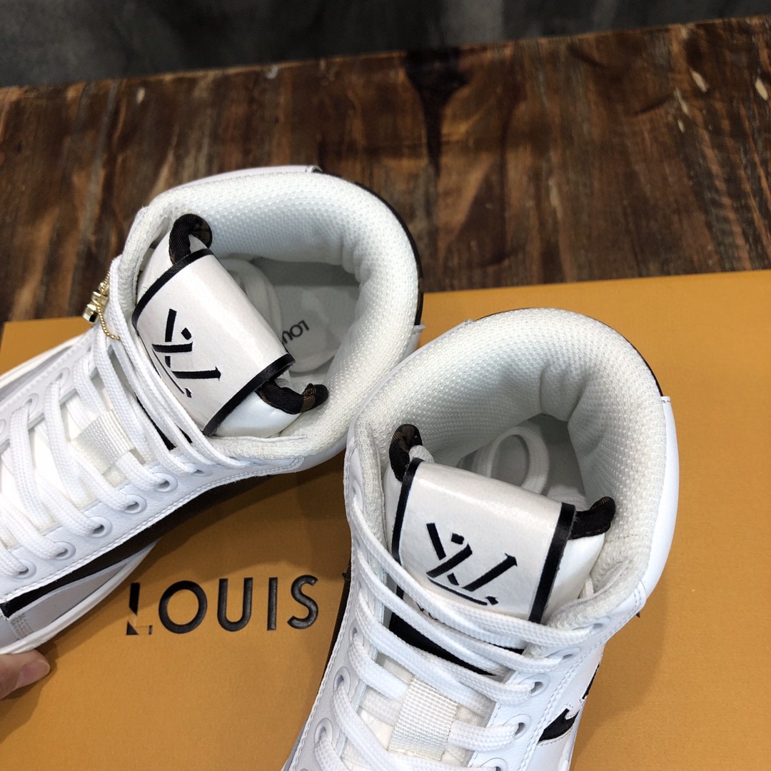 Louis Vuitton Charlie Sneaker Boot Mix Of Recycled And Bio Based Materials White For Women LV 1A9RYU - Image 2