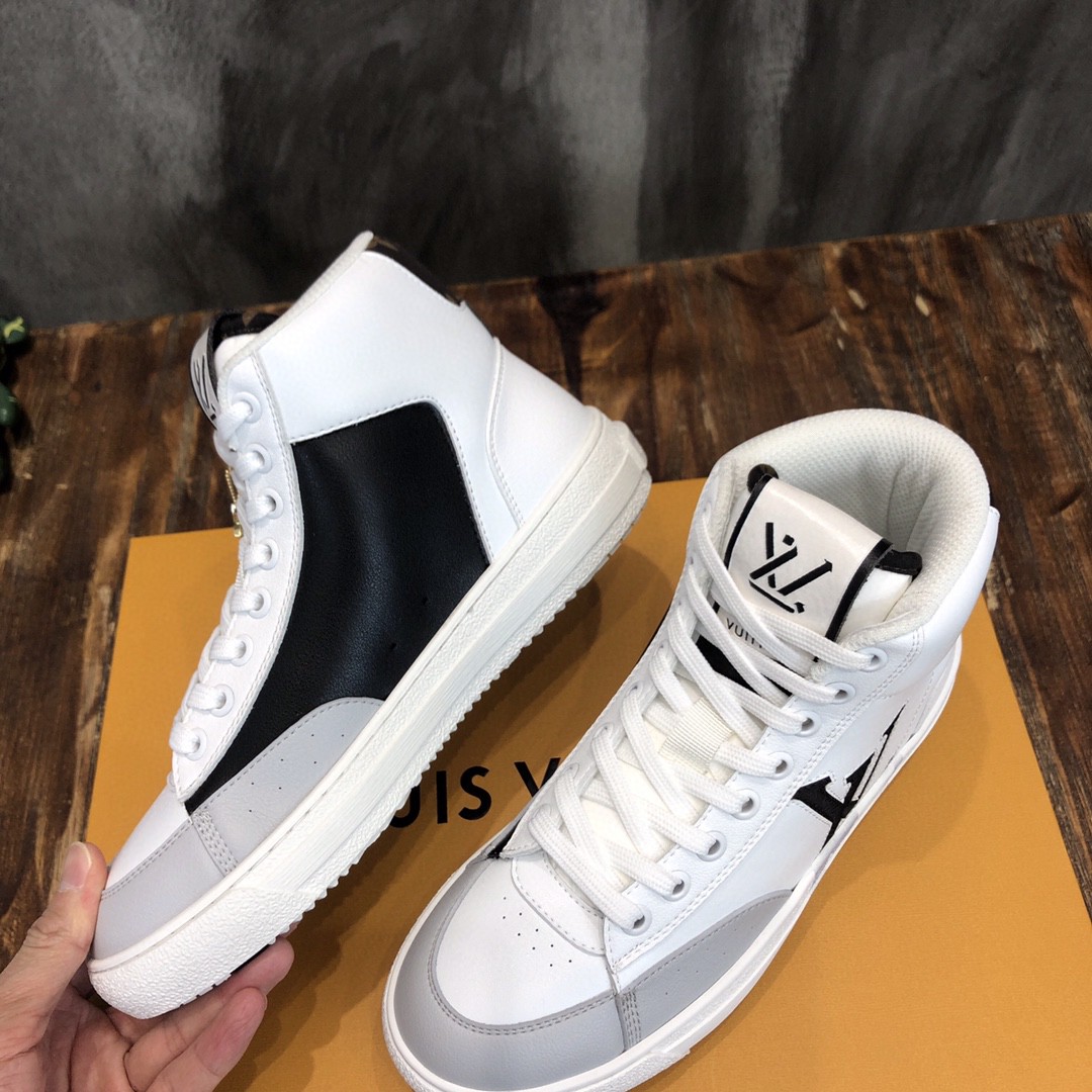 Louis Vuitton Charlie Sneaker Boot Mix Of Recycled And Bio Based Materials White For Women LV 1A9RYU - Image 5