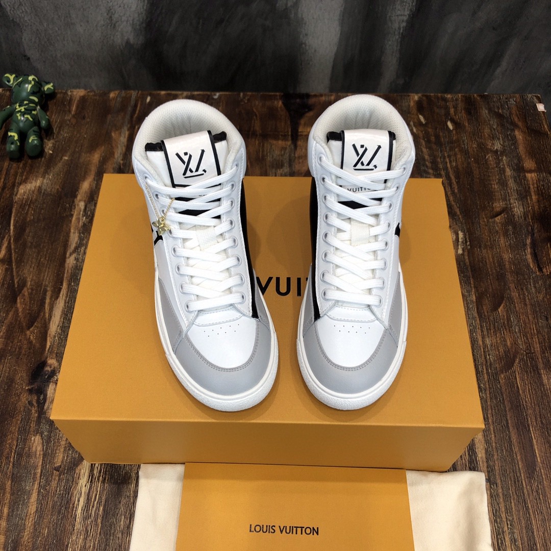 Louis Vuitton Charlie Sneaker Boot Mix Of Recycled And Bio Based Materials White For Women LV 1A9RYU - Image 7