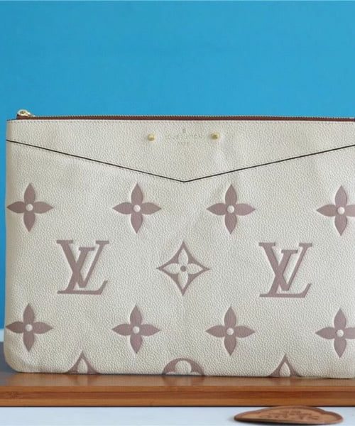 1:1 Replica Louis Vuitton Clea Wallet Monogram Empreinte Black For Women, Women's Wallets 11.7in/29.5cm LV M80174