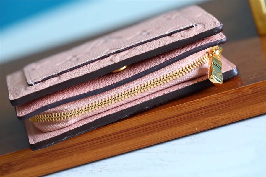 1:1 Replica Louis Vuitton Clea Wallet Monogram Empreinte Light Pink For Women, Women's Wallets 1.3in/11cm LV - Image 6