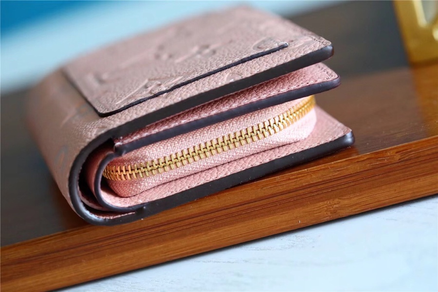 1:1 Replica Louis Vuitton Clea Wallet Monogram Empreinte Light Pink For Women, Women's Wallets 1.3in/11cm LV - Image 2