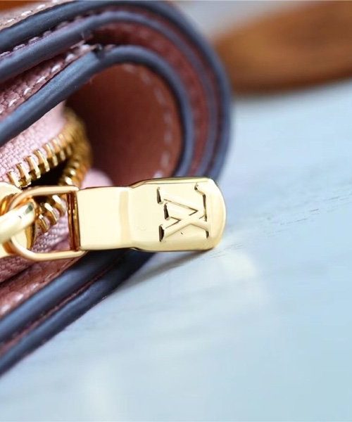 1:1 Replica Louis Vuitton Clea Wallet Monogram Empreinte Light Pink For Women, Women's Wallets 1.3in/11cm LV