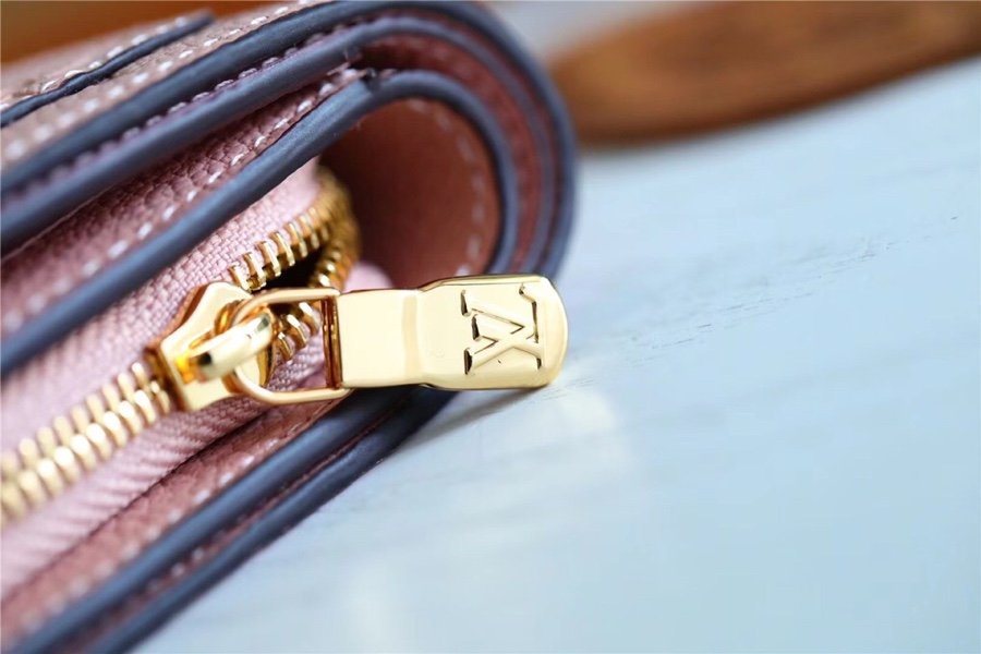 1:1 Replica Louis Vuitton Clea Wallet Monogram Empreinte Light Pink For Women, Women's Wallets 1.3in/11cm LV - Image 9