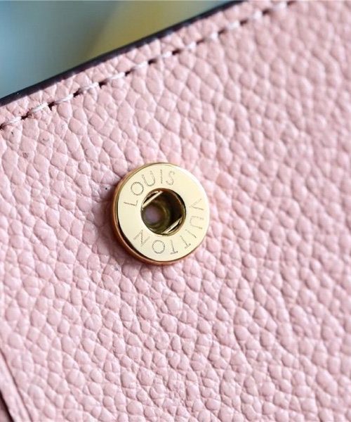 1:1 Replica Louis Vuitton Clea Wallet Monogram Empreinte Light Pink For Women, Women's Wallets 1.3in/11cm LV