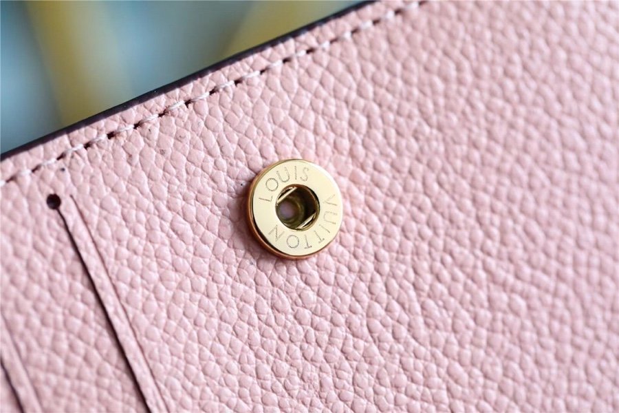 1:1 Replica Louis Vuitton Clea Wallet Monogram Empreinte Light Pink For Women, Women's Wallets 1.3in/11cm LV - Image 4