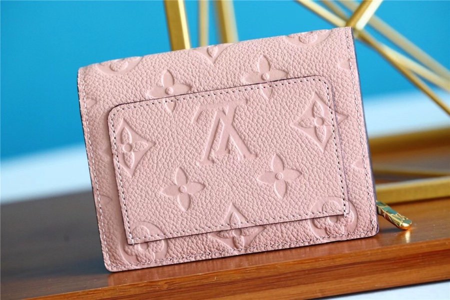 1:1 Replica Louis Vuitton Clea Wallet Monogram Empreinte Light Pink For Women, Women's Wallets 1.3in/11cm LV - Image 8