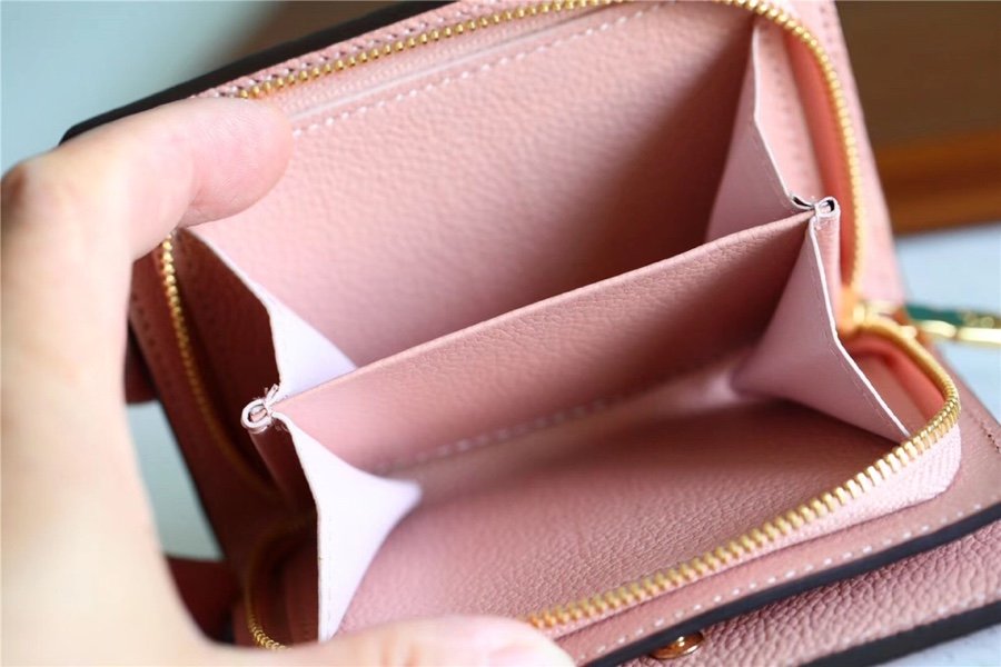1:1 Replica Louis Vuitton Clea Wallet Monogram Empreinte Light Pink For Women, Women's Wallets 1.3in/11cm LV - Image 5