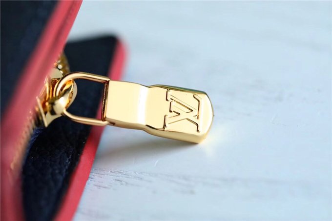 1:1 Replica Louis Vuitton Clea Wallet Monogram Empreinte Navy Blue For Women, Women's Wallets 1.3in/11cm LV - Image 3