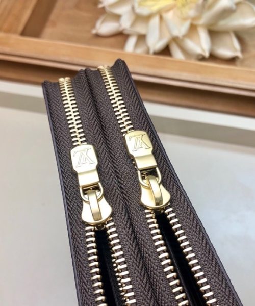 1:1 Replica Louis Vuitton Clemence Wallet Damier Ebene Canvas For Women, Women Wallet LV