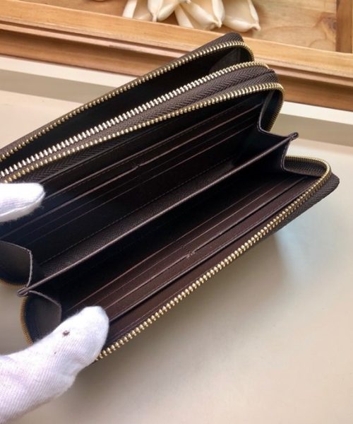 1:1 Replica Louis Vuitton Clemence Wallet Damier Ebene Canvas For Women, Women Wallet LV