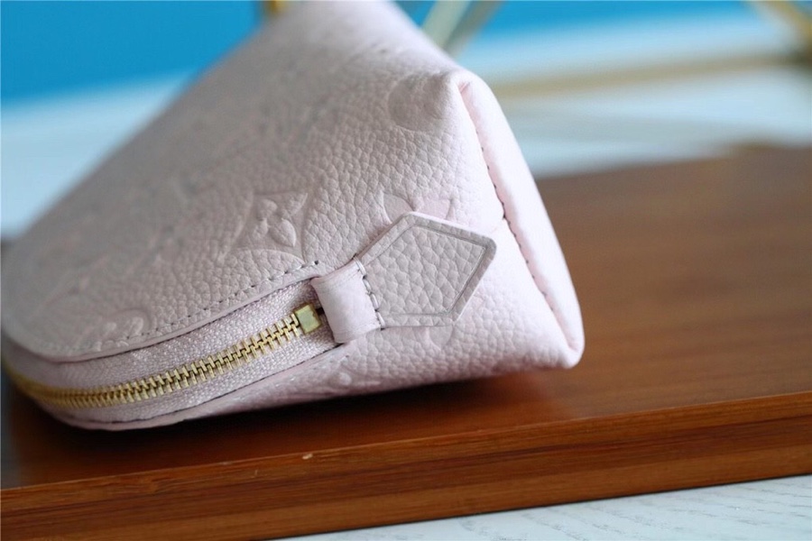 1:1 Replica Louis Vuitton Cosmetic Pouch PM Monogram Empreinte Light Pink For Women, Women's Wallets 7.5in/19cm LV - Image 8