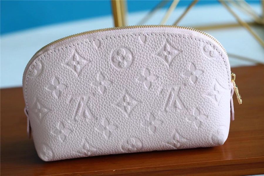 1:1 Replica Louis Vuitton Cosmetic Pouch PM Monogram Empreinte Light Pink For Women, Women's Wallets 7.5in/19cm LV - Image 9