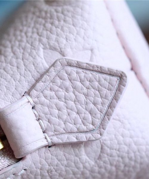 1:1 Replica Louis Vuitton Cosmetic Pouch PM Monogram Empreinte Light Pink For Women, Women's Wallets 7.5in/19cm LV