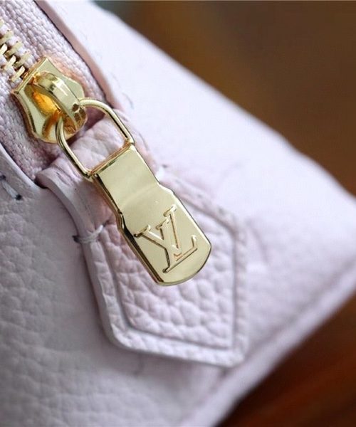 1:1 Replica Louis Vuitton Cosmetic Pouch PM Monogram Empreinte Light Pink For Women, Women's Wallets 7.5in/19cm LV