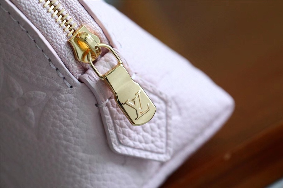 1:1 Replica Louis Vuitton Cosmetic Pouch PM Monogram Empreinte Light Pink For Women, Women's Wallets 7.5in/19cm LV - Image 3