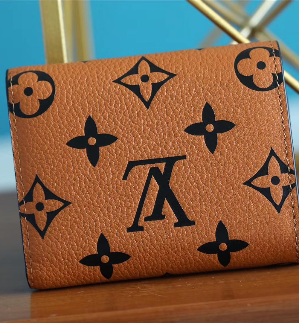 1:1 Replica Louis Vuitton Crafty Zoe Wallet Monogram Empreinte Caramel For Women, Women's Wallets 9.5in/24cm LV 