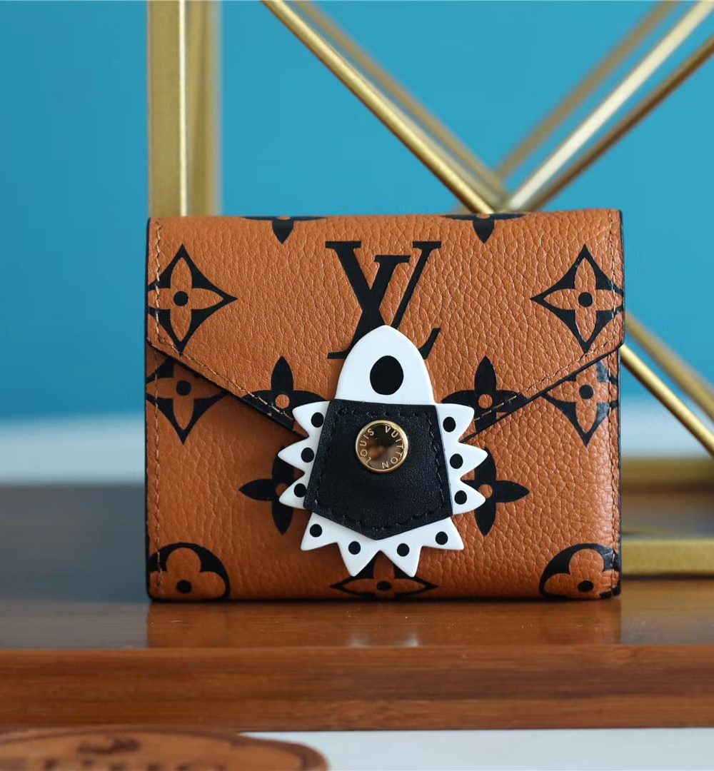 1:1 Replica Louis Vuitton Crafty Zoe Wallet Monogram Empreinte Caramel For Women, Women's Wallets 9.5in/24cm LV