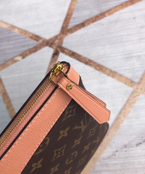 1:1 Replica Louis Vuitton Daily Pouch Bag Monogram Canvas Light Pink For Women 11.6in/29.5cm LV M62942