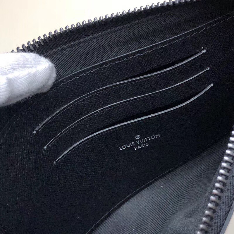 1:1 Replica Louis Vuitton Discovery Pochette Monogram Pacific Canvas Black For Women, Women's Wallet 8.3in/21cm LV M44323 - Image 4