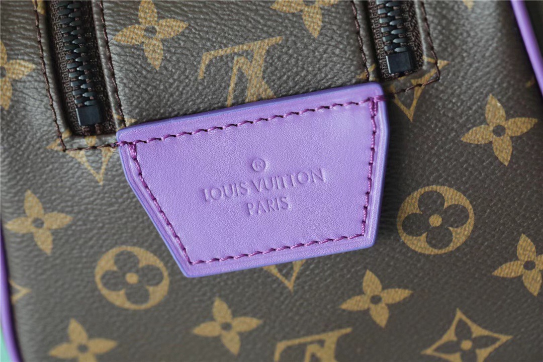 1:1 Replica Louis Vuitton Dopp Kit Poche Toilette Monogram Canvas By Virgil Abloh's Minty /Purple For Women, Women's Wallets 11in/28cm LV - Image 9