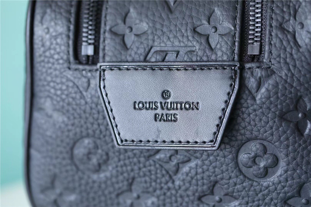 1:1 Replica Louis Vuitton Dopp Kit Toilet Pouch Monogram Empreinte Black For Women, Women's Wallets 11in/28cm LV - Image 6