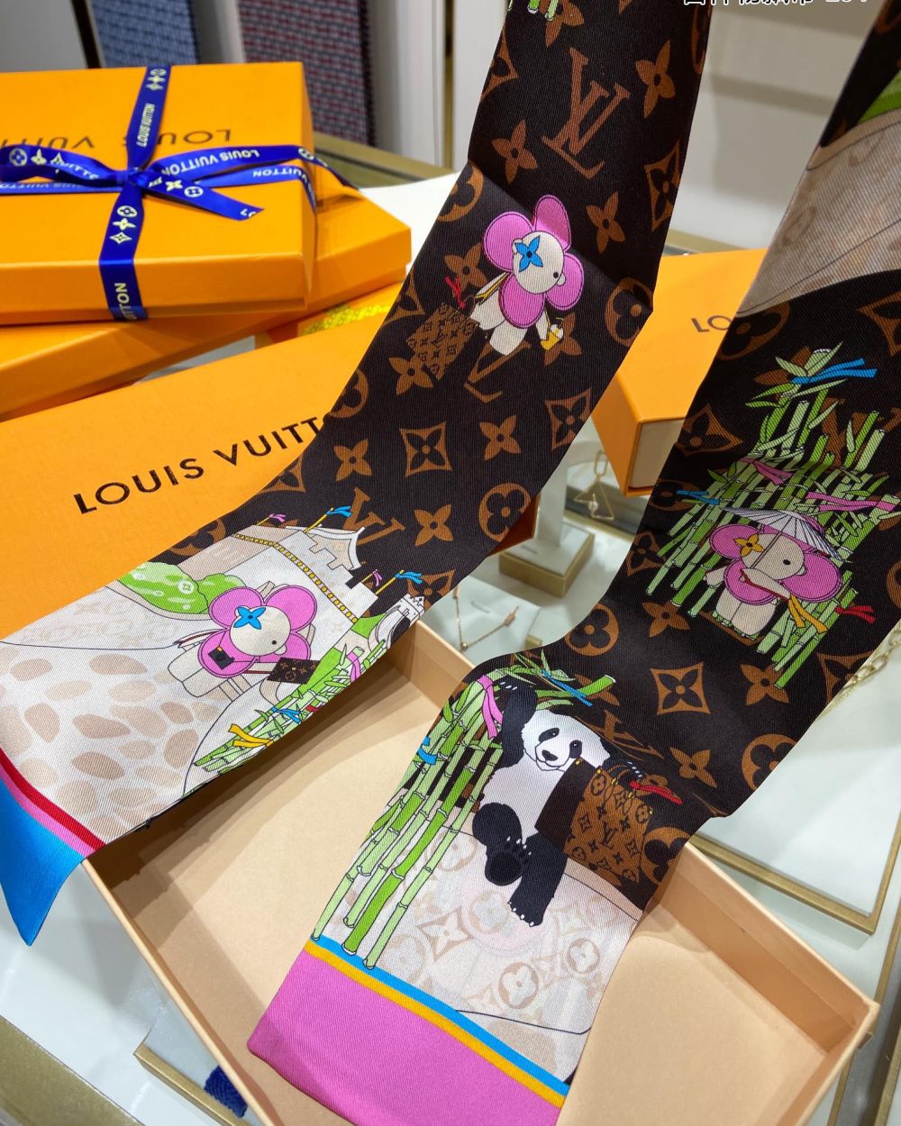 Louis Vuitton Double LV Scarf Brown 120cm/47in M77383 